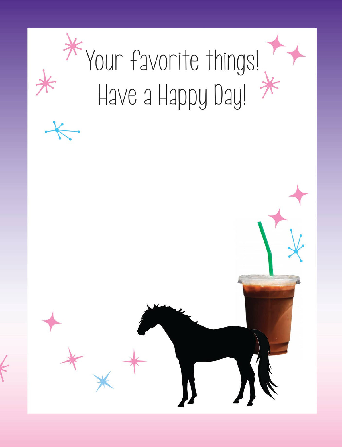 Horse Hollow Press - Horse Birthday Card | Starbucks