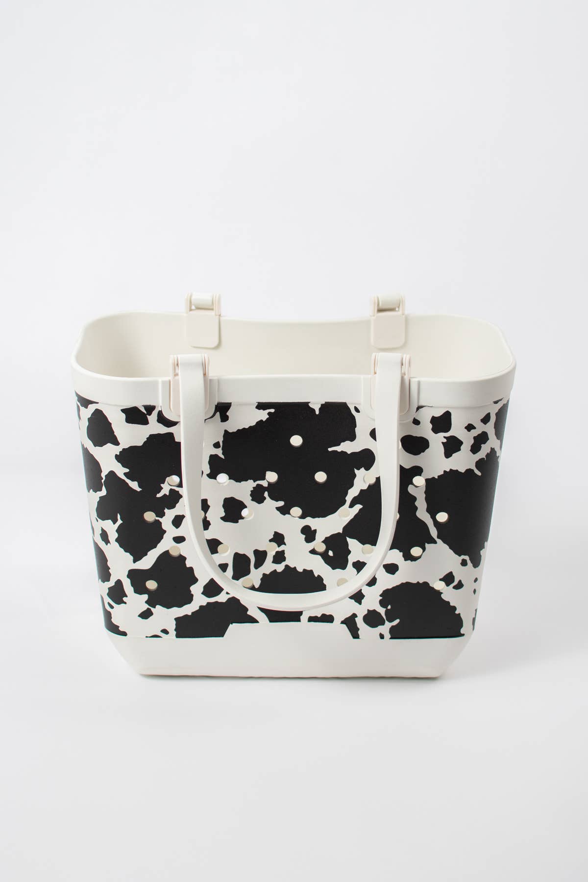 American Farm Company - Cow Print Rubber Beach Tote Bag - Large