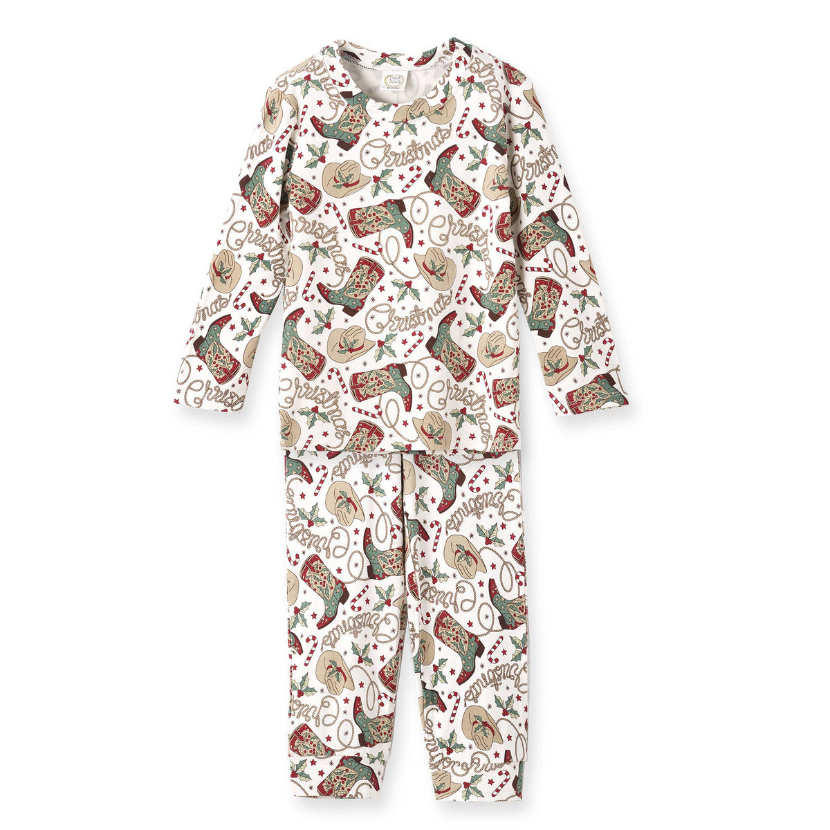 Tesa Babe - Western Christmas Family Matching Bamboo Pajamas - Cowboy