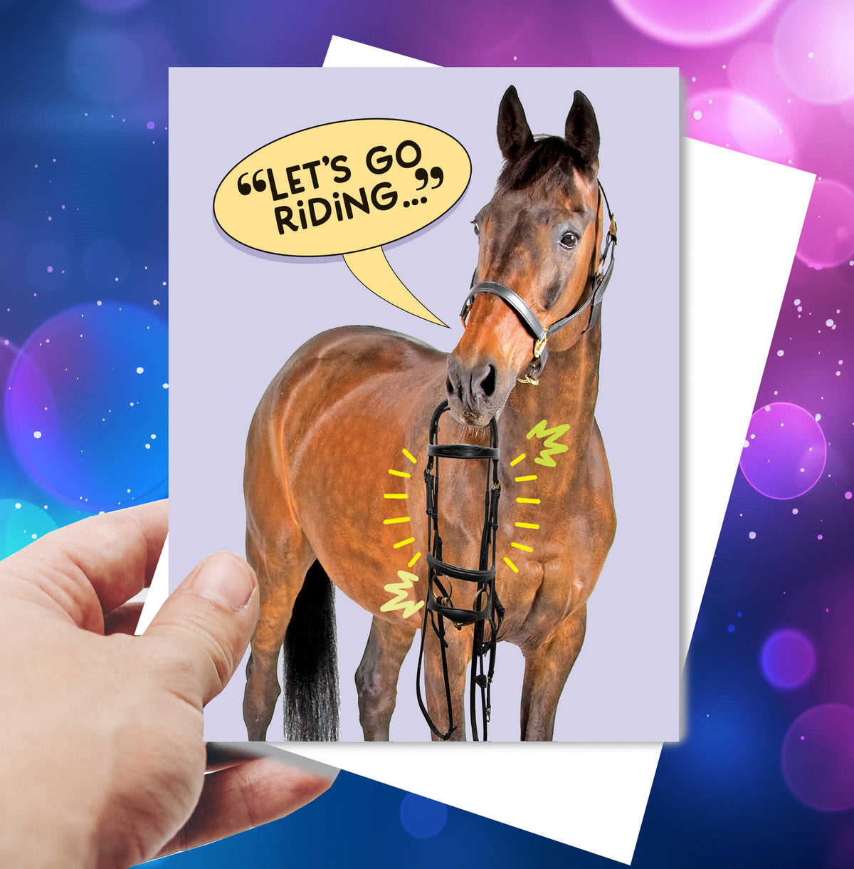 Horse Hollow Press - Horse Birthday Card | Let's Go Riding