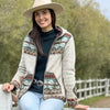Lost Horizons Knitwear - Dakotah Hooded Wool Sweater with Western Pattern