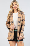 ISABEL WILD WEST PRINT MEDIUM WEIGHT WOVEN BLAZER