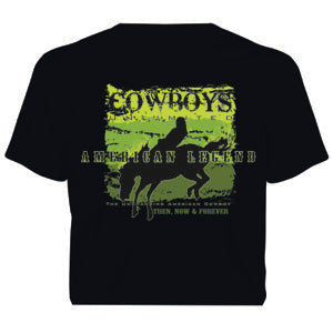 Moss Brother's Men's Green Bronc Tee