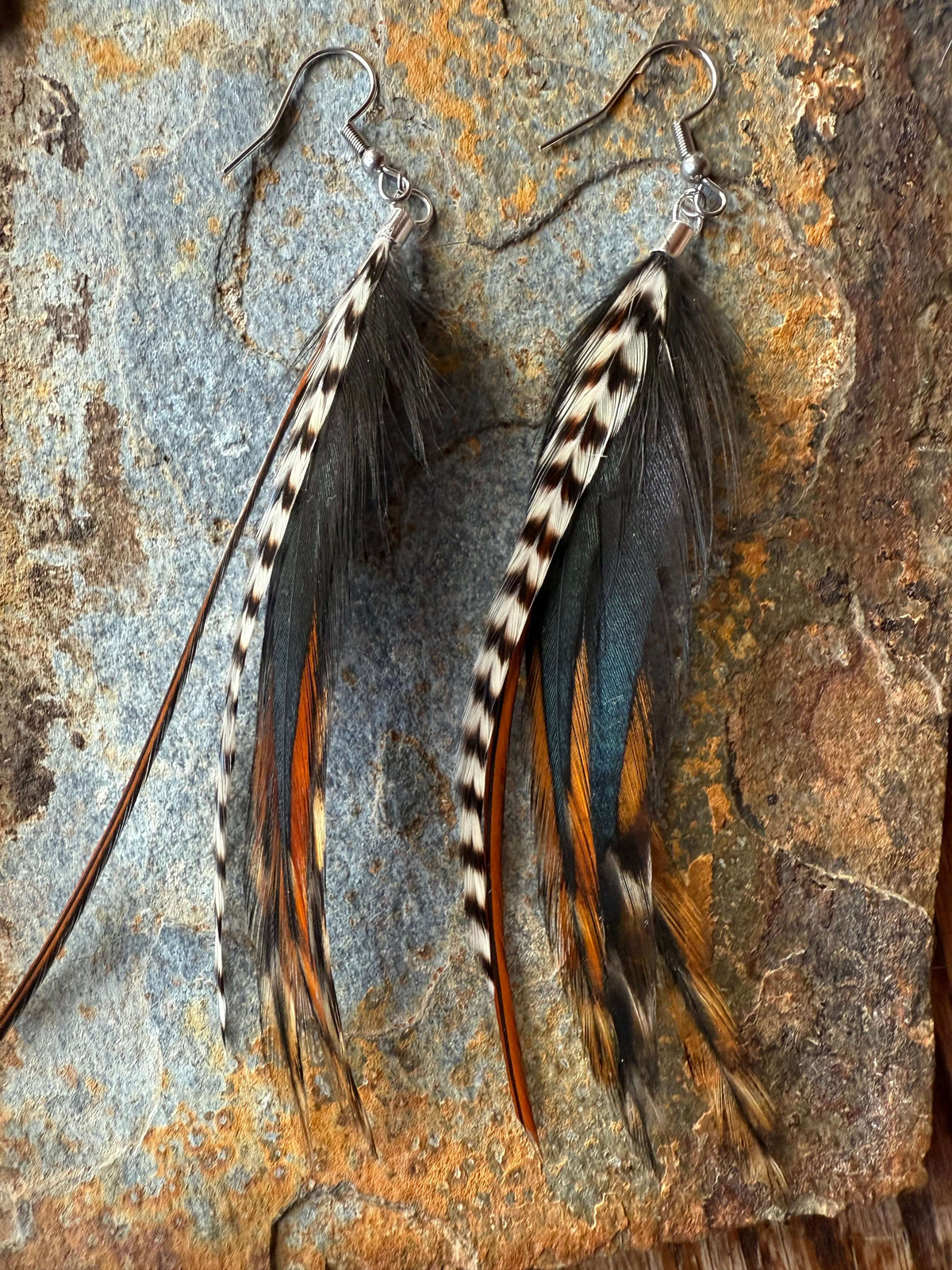 Wild Mountain Fringe - Sunset Skies Feather Lightweight Stylish Earrings