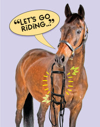Horse Hollow Press - Horse Birthday Card | Let's Go Riding