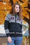 Lost Horizons Knitwear - Mustang Wool Sweater – Cozy Western-Style Hand-Knit Cardigan