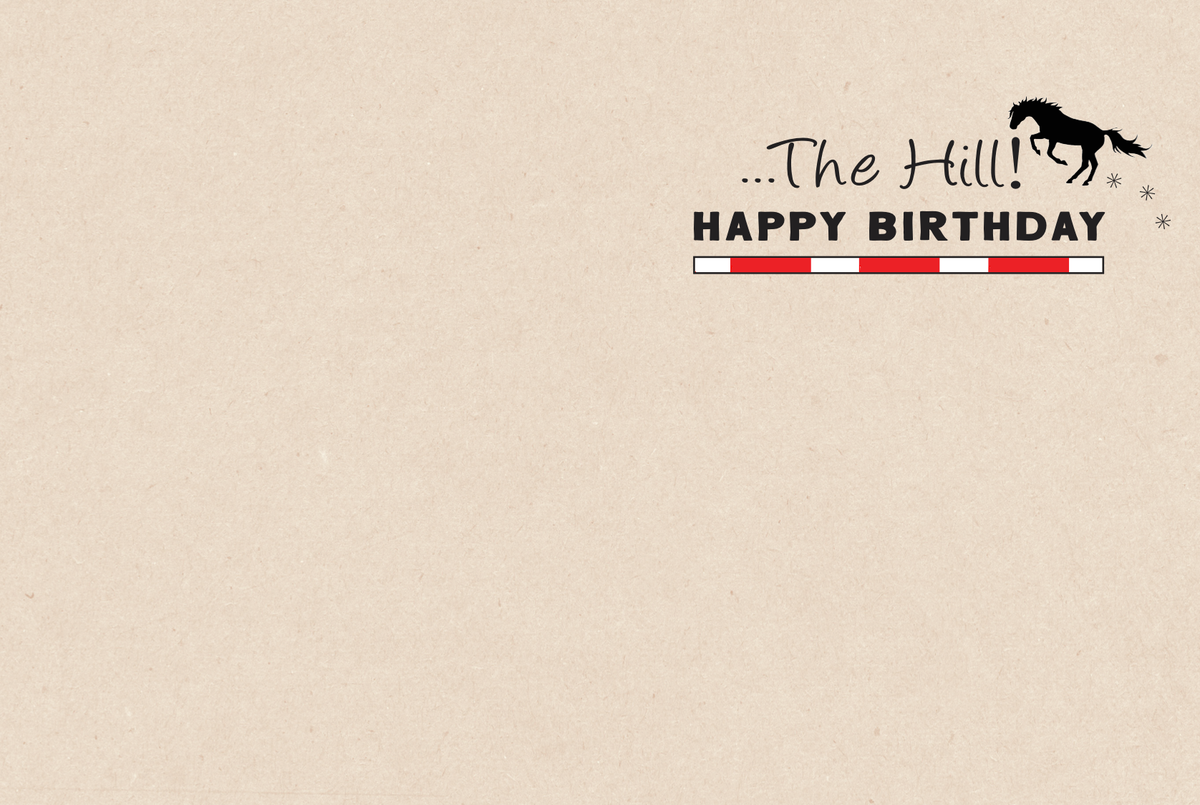 Horse Hollow Press - Horse Birthday Card | Up & Over