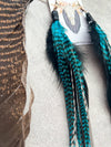 Fringed in Faith Saco Feather Earrings