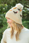 American Farm Company - Chicken Knit Pom Beanie