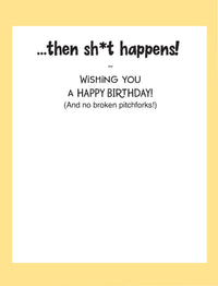 Horse Hollow Press - Horse Birthday Card | Drinking
