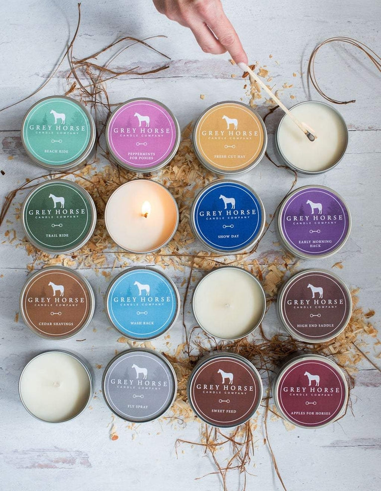 Grey Horse Soy Candle Tins