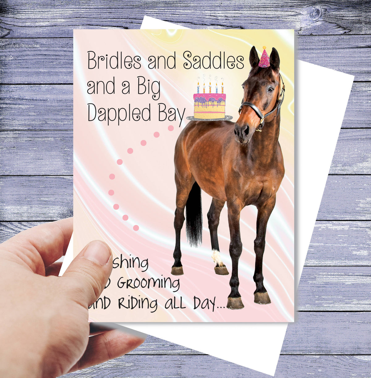 Horse Hollow Press  - Horse Birthday Card | Bridle & Saddle