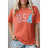 COLORBEAR - Floral USA Graphic Heavyweight T Shirts