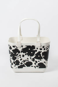 American Farm Company - Cow Print Rubber Beach Tote Bag - Large