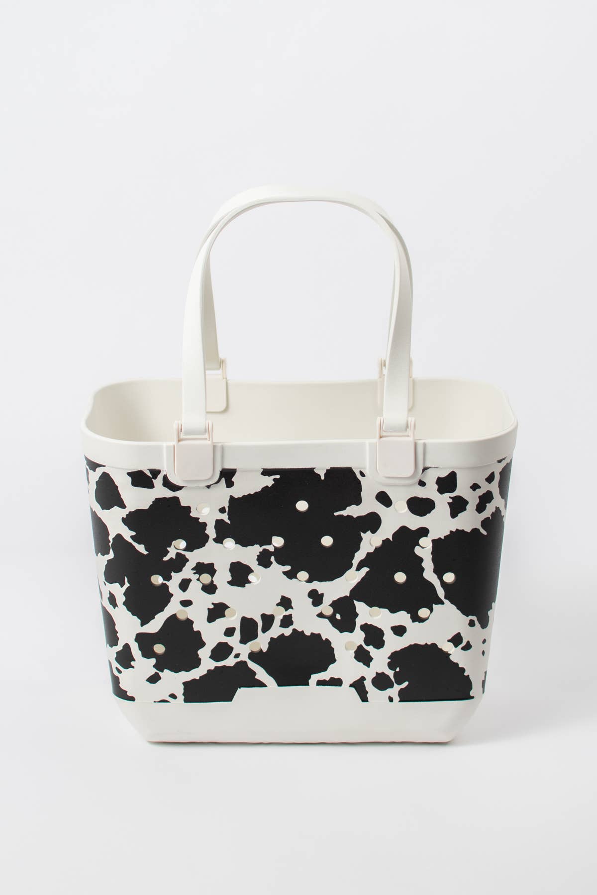 American Farm Company - Cow Print Rubber Beach Tote Bag - Large
