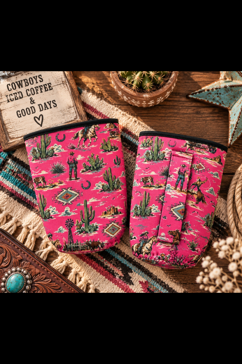 Sterling Kreek - Pink Rock Rodeo Coffee Koozie
