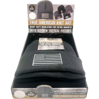 Novelty Brands - Cuffed Knit Hat Beanie with Tac Gear Patch