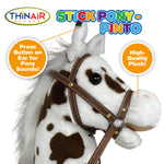 Thin Air Brands - Stick Pony - Pinto Horse with sounds Hobby Horse
