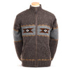Lost Horizons Knitwear - Navajo Wool Sweater – Full Zip Jacket Western Design