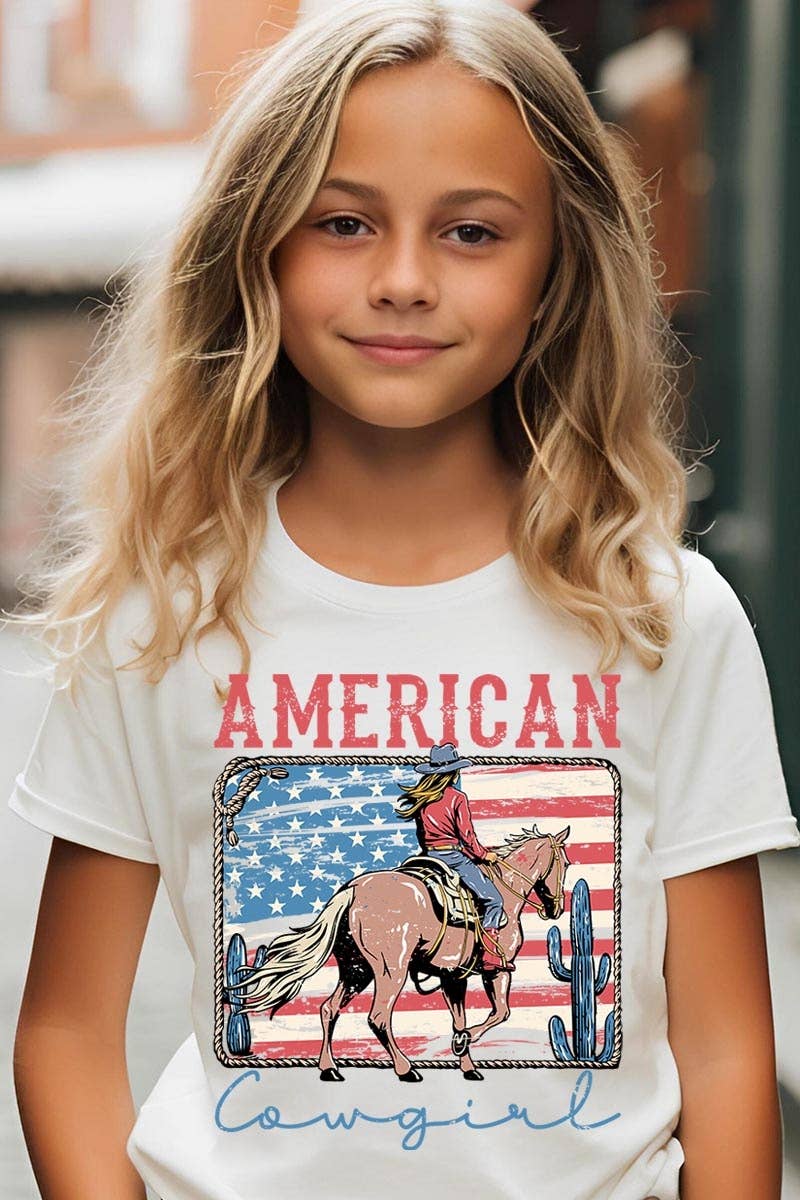 COLORBEAR - American Cowgirl Kids Graphic Tee