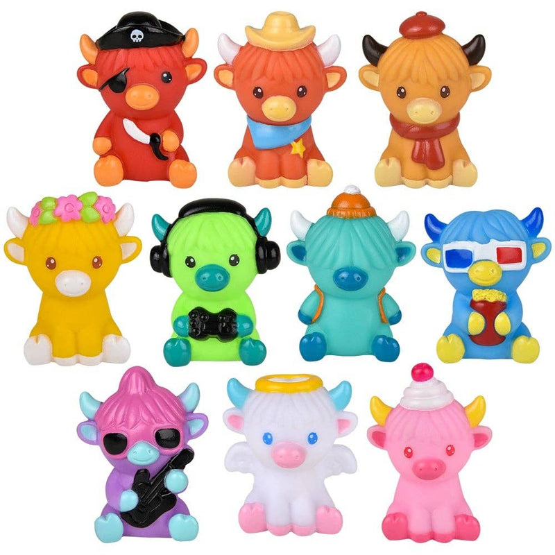 La Luna Bella - Toys - 2" Rubber Highland Cow - LLB Toys