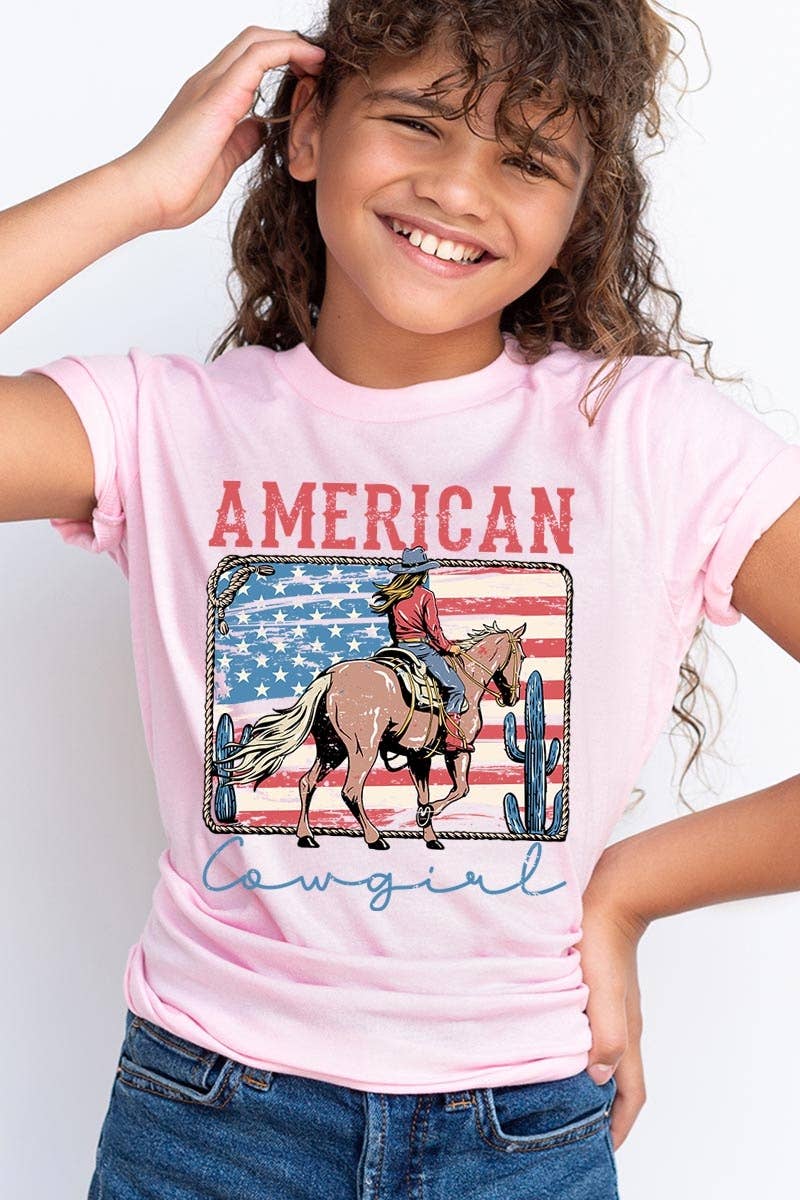 COLORBEAR - American Cowgirl Kids Graphic Tee