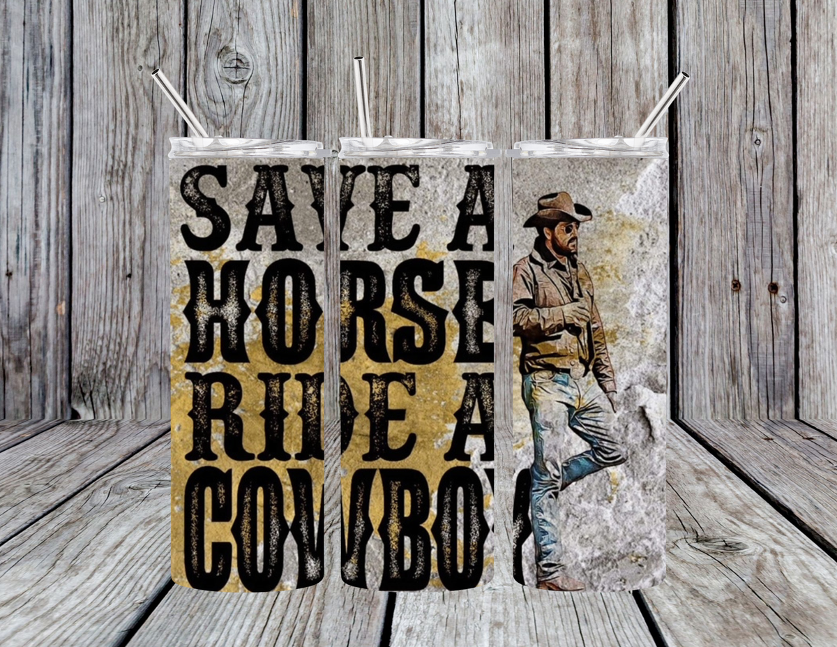 Dogwood Graphics & Design - RIP Ride A Horse... 20oz Skinny Tumbler