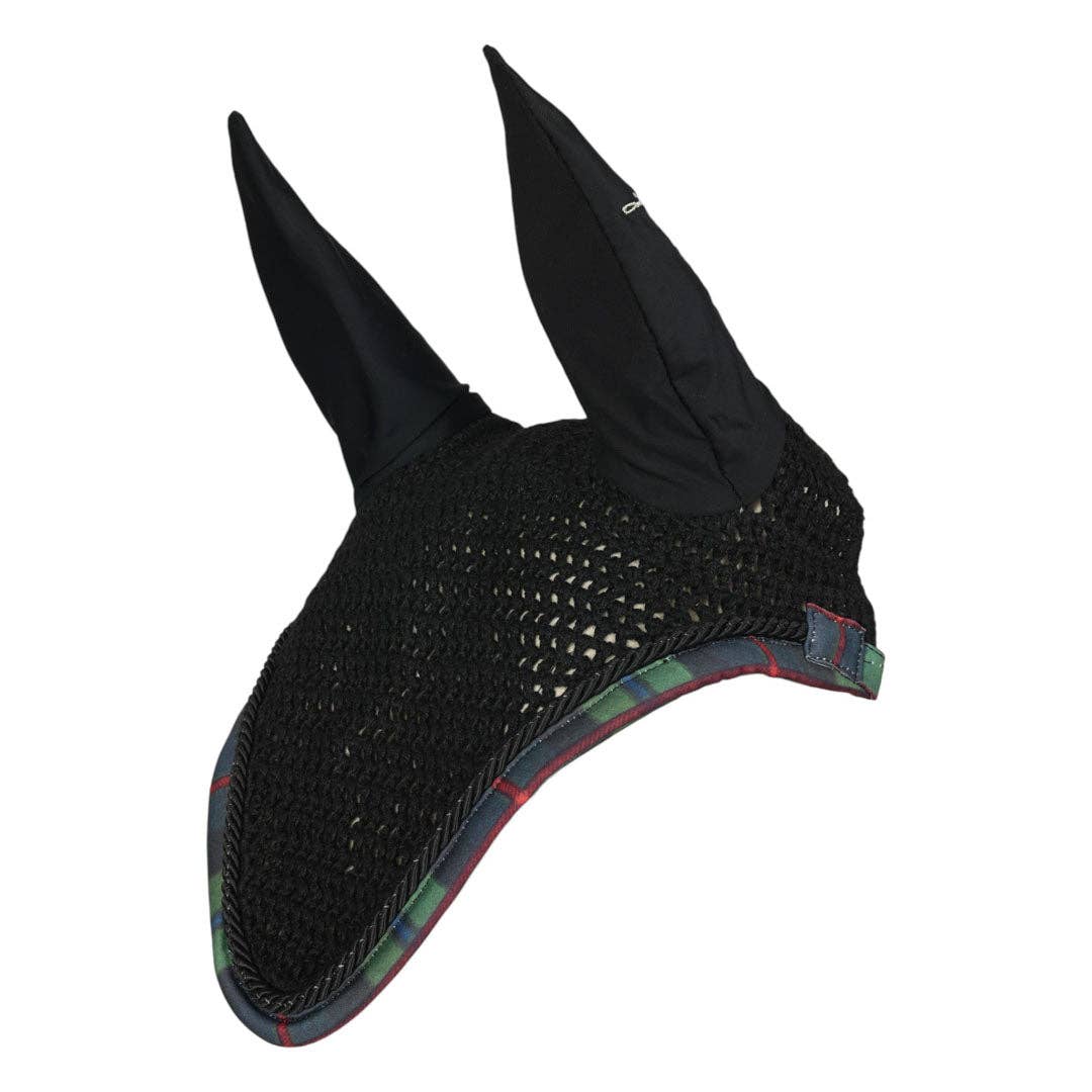 Dapplebay Holiday Plaid Pony Fly Veil - GREEN