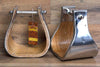 HILASON - Western Wooden W/ Steel Horse Saddle Stirrups W/ 5' Tread