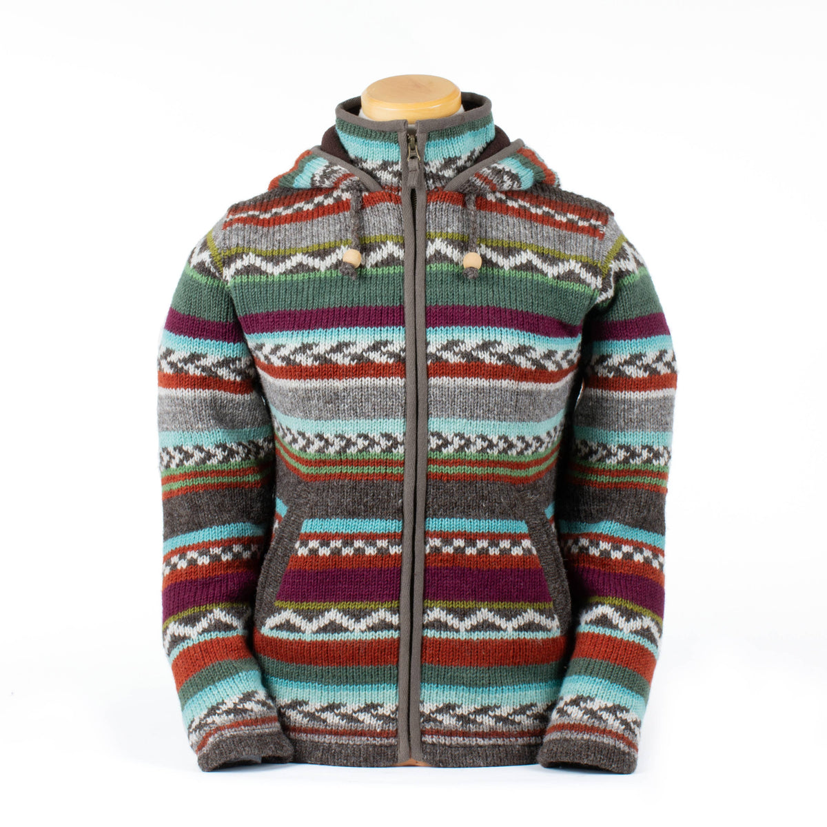 Lost Horizons Knitwear -Journey Knit Wool Sweater with Fair Isle Pattern