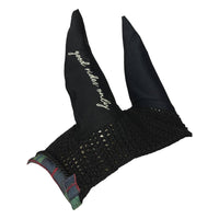 Dapplebay Holiday Plaid Pony Fly Veil - GREEN
