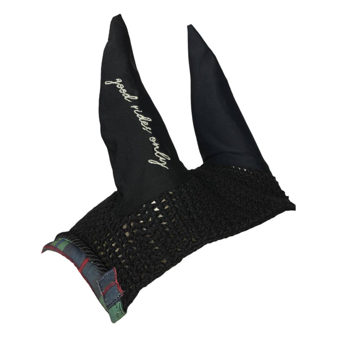 Dapplebay Holiday Plaid Pony Fly Veil - GREEN