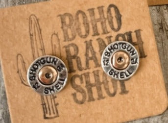 Boho Ranch Western Shot Gun Shell Earrings
