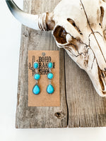 Boho Ranch Western Tier Drop Earrings