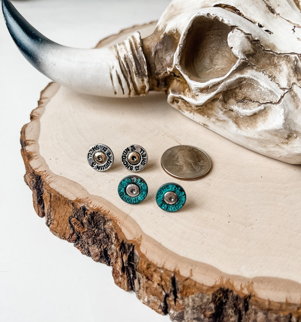 Boho Ranch Western Shot Gun Shell Earrings