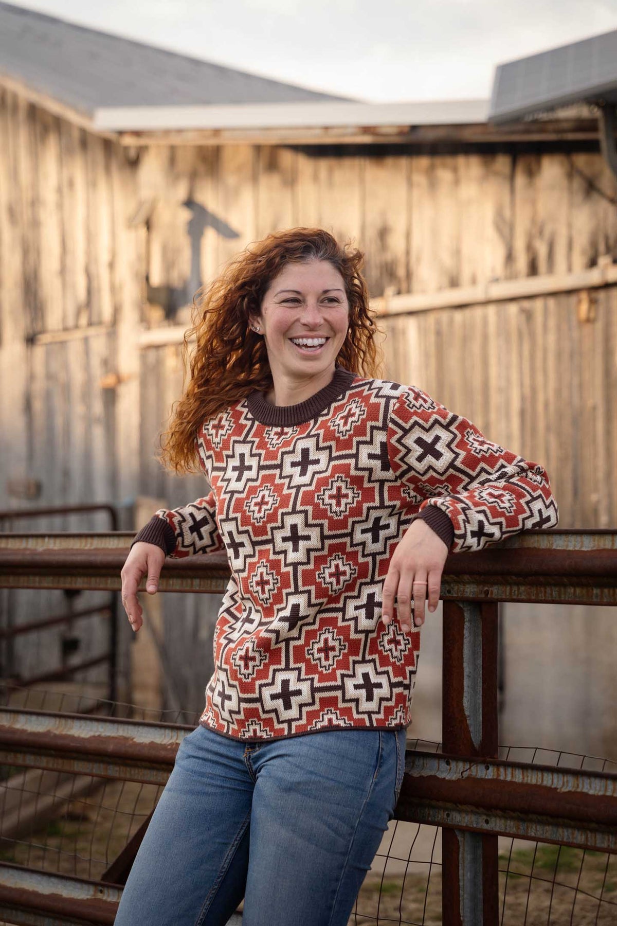 Outback Training Aztec Cross Sweater