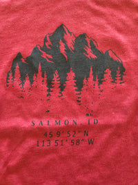 Salmon, ID Adult Unisex Tee - Red