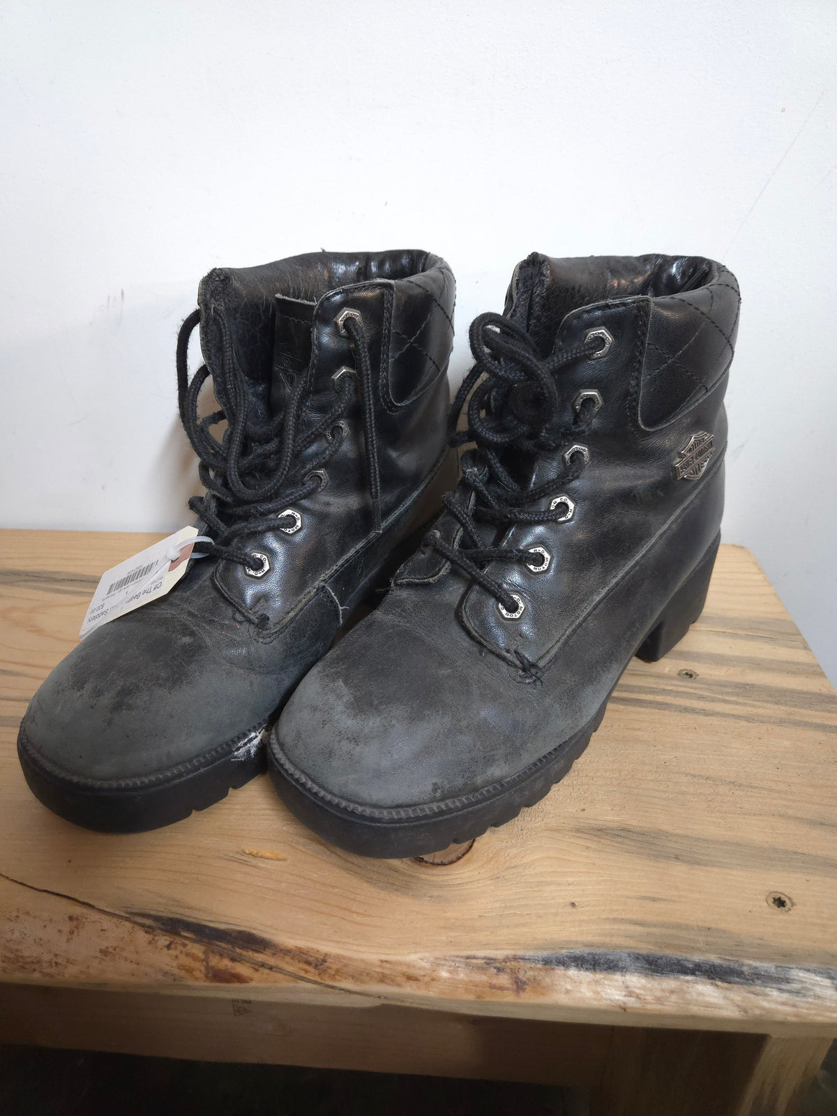 Harley Davidson Lace Up - Woman's Size 8