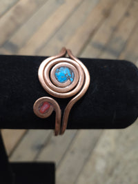 Copper And Silver Wrist Cuffs