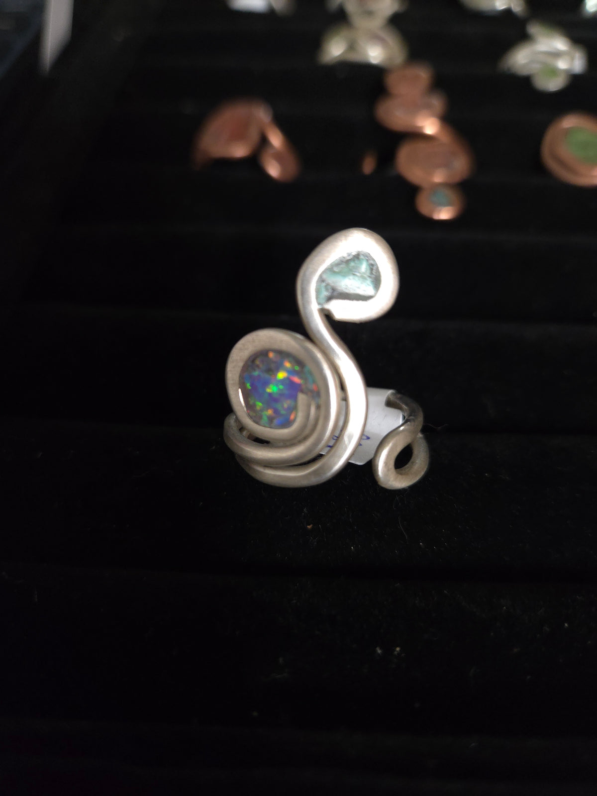 Copper and Silver Handmade Rings