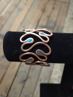 Copper And Silver Wrist Cuffs