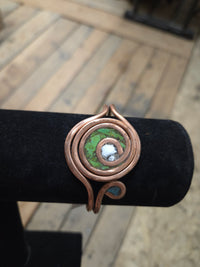 Copper And Silver Wrist Cuffs