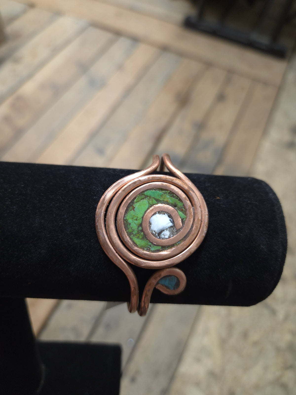 Copper And Silver Wrist Cuffs