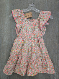 Girl's Floral Flutter Dress - Montana Co