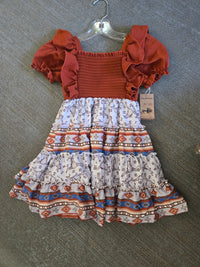 Montana Co Girl's Multi-Print Dress