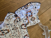 Girl's White Aztec Dress