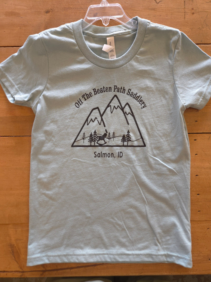 Off The Beaten Path Saddlery Youth Tees - Dusty Blue