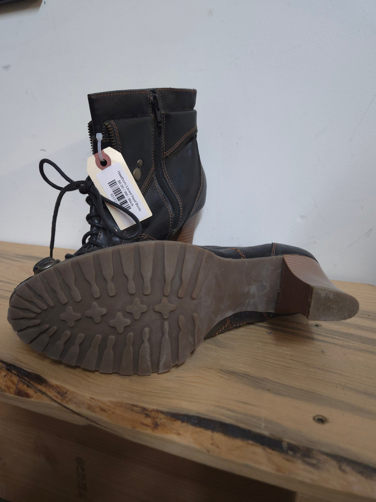 Hawthorn Laced Heel Boots
