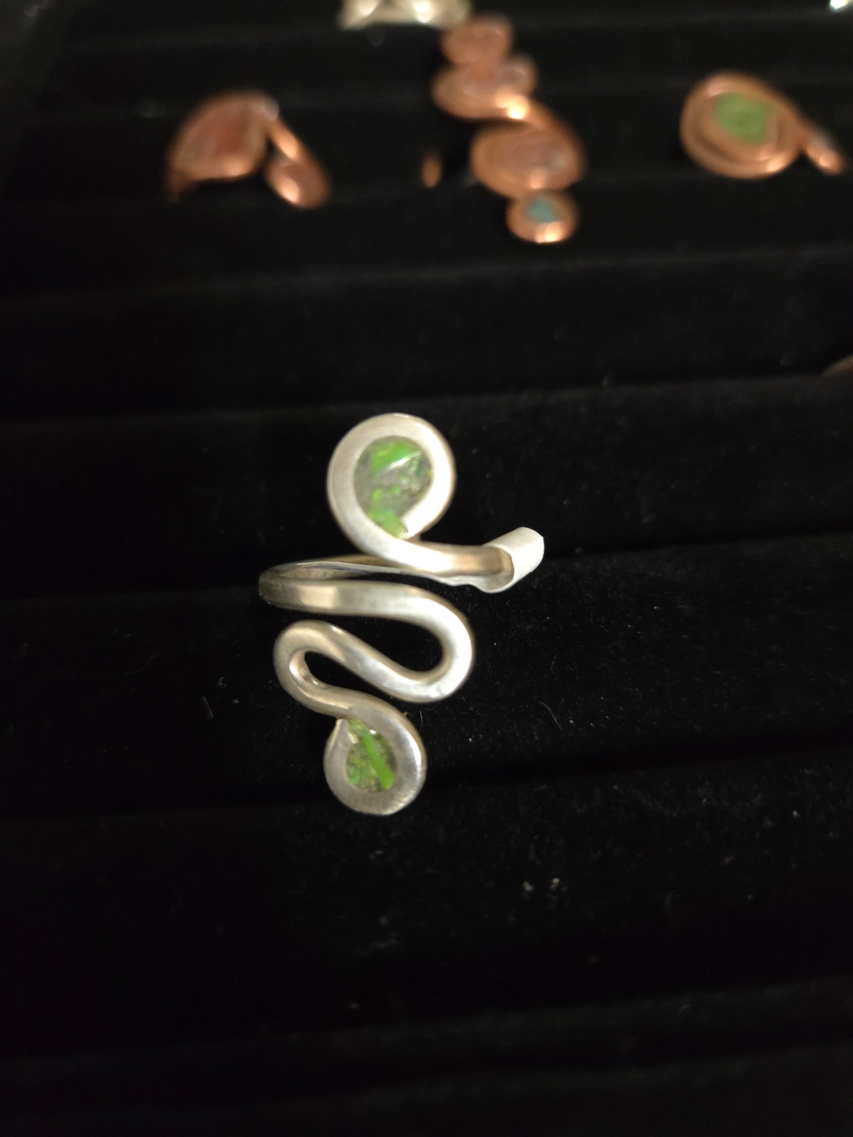 Copper and Silver Handmade Rings