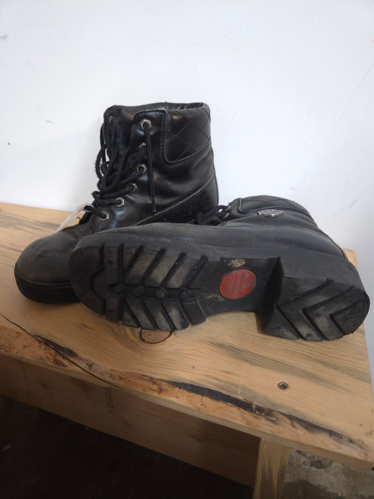 Harley Davidson Lace Up - Woman's Size 8